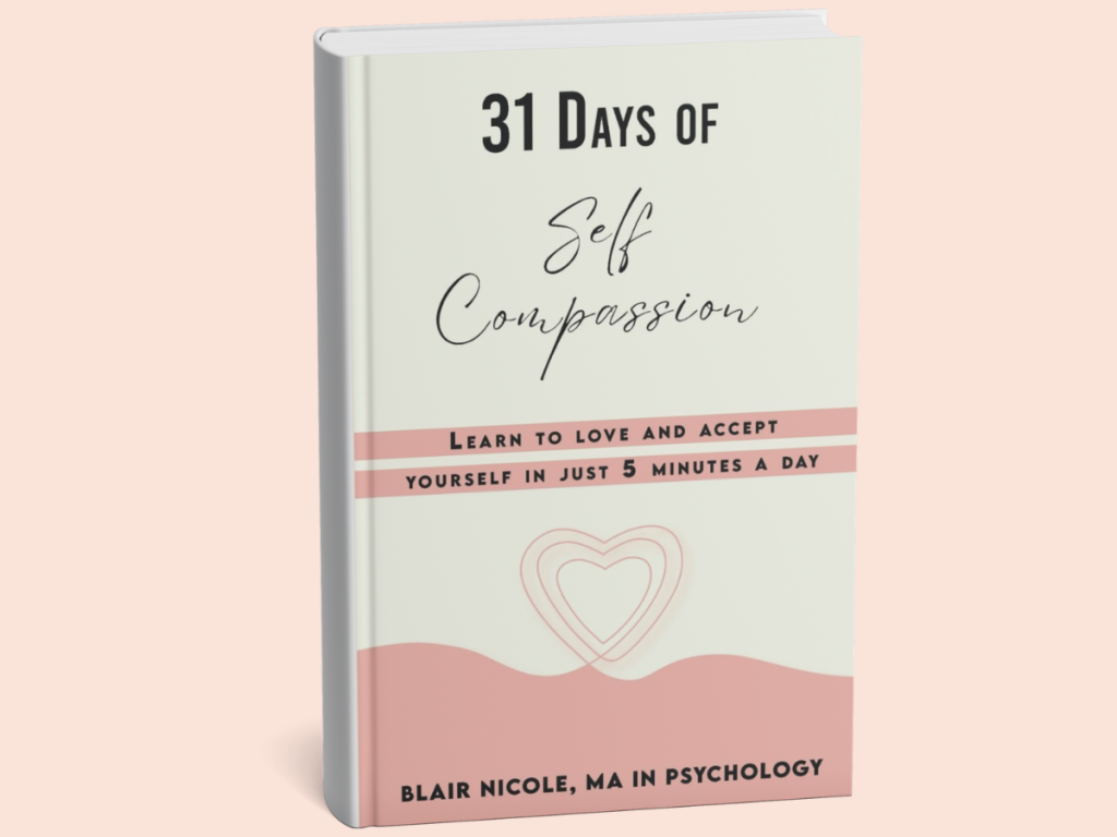 Cover of 31 Days of Self-Compassion by Blair Nicole – one of the best self help books for women focusing on self-care and emotional healing.